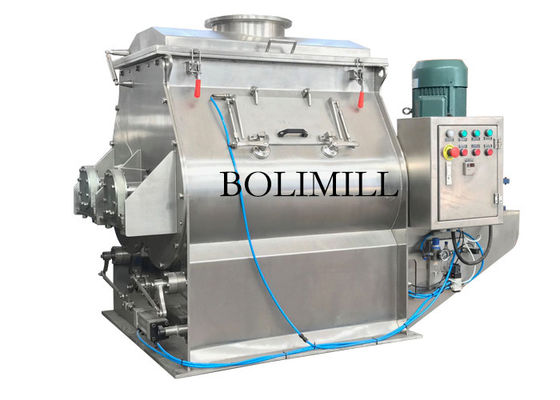 Stainless Steel 304 3kw 15rpm Double Shaft Paddle Mixer